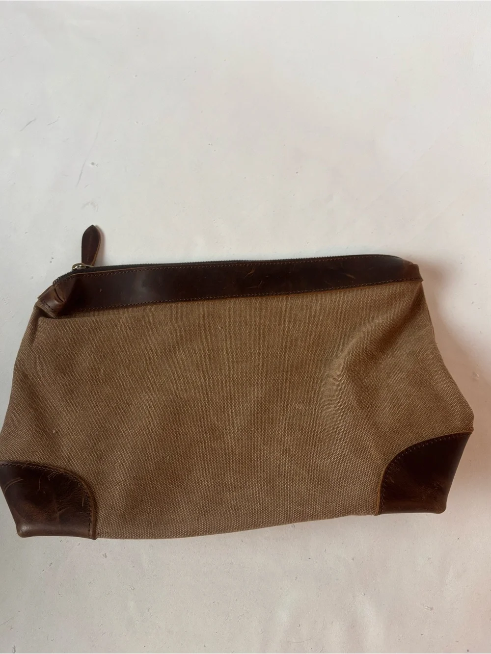 S-ZONE Distressed Leather Tote Bag & Pouch Large Work Shoulder Purse Brown
